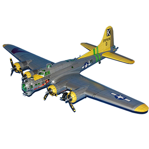 b-17 비행기 군용 폭격기 종이 모형 미니어처 제작 소품